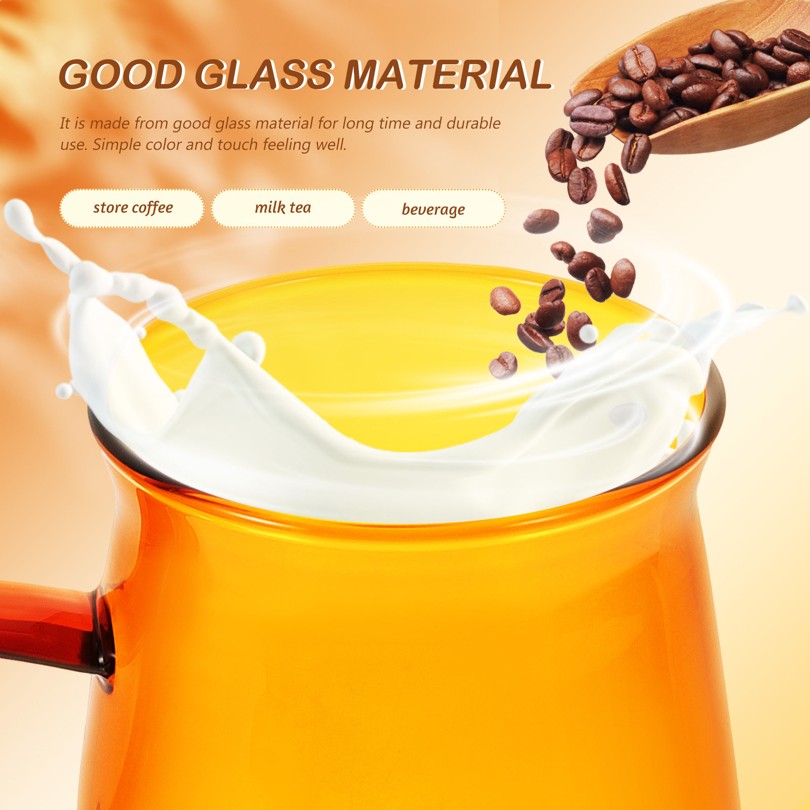 Coffee Tea Drink - 1Set Vintage Glass Coffee Cup Set