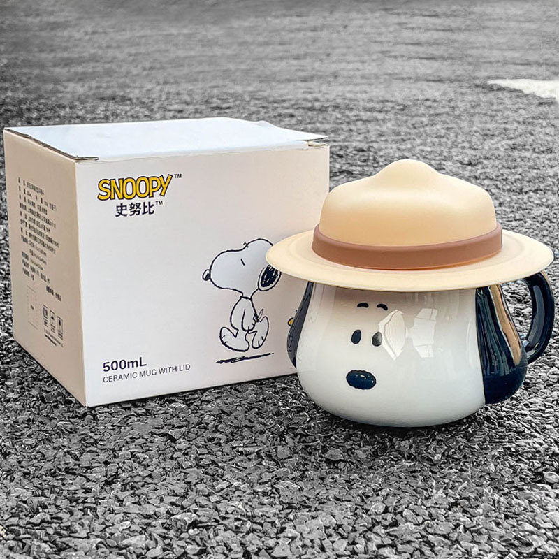 Good Coffee Tea - Snoopy Ceramic Mug Kawaii Cartoon Anime