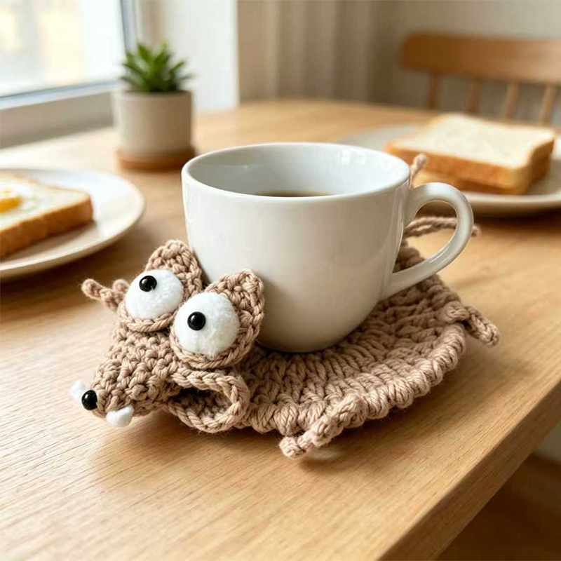 Cute Crochet Animal Coaster Ha - đánh giá và giá Coffee Tea Drink