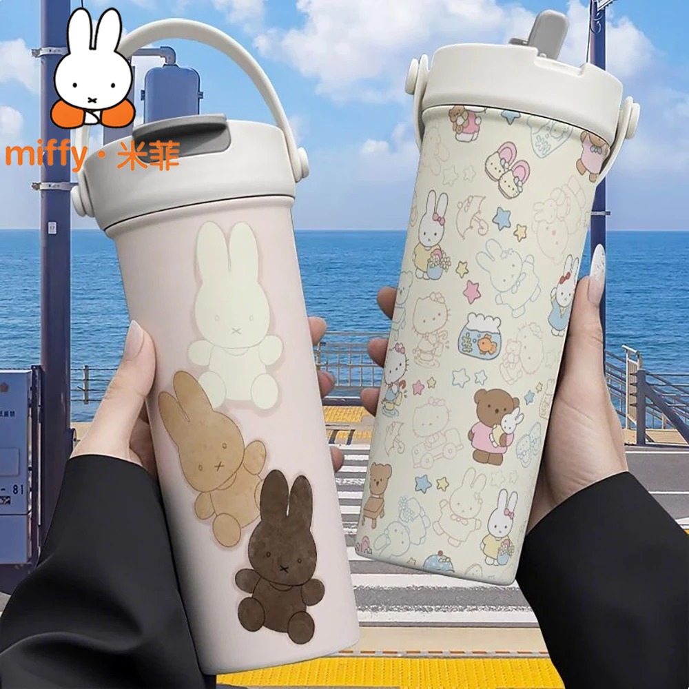Miffy Rabbit Handheld Thermos  - đánh giá và giá Good Coffee Tea