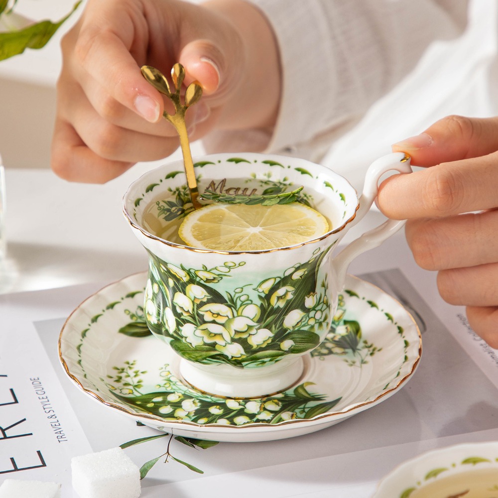 Vintage Floral Porcelain Coffe - đánh giá và giá Valley Tea And Coffee