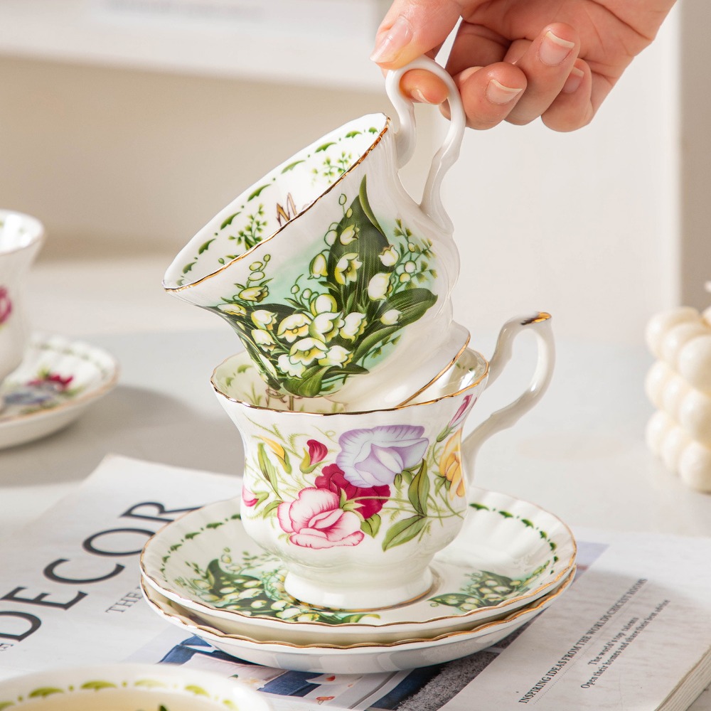 Vintage Floral Porcelain Coffe - đánh giá và giá Valley Tea And Coffee
