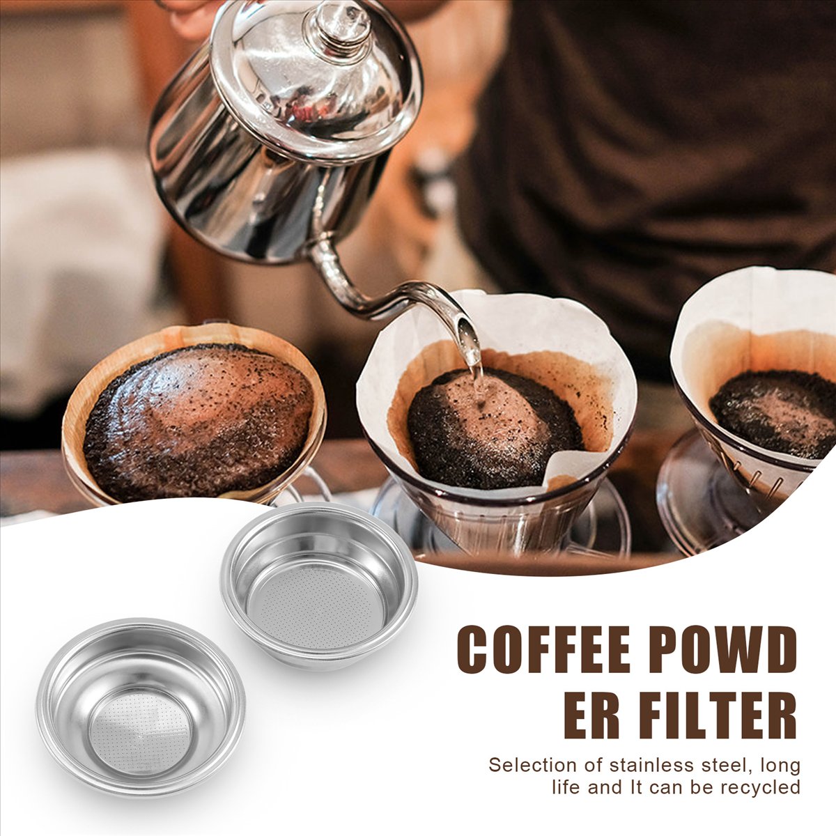 DT34 2PCS Stainless Steel 58mm - đánh giá và giá Coffee Tea Espresso Machines
