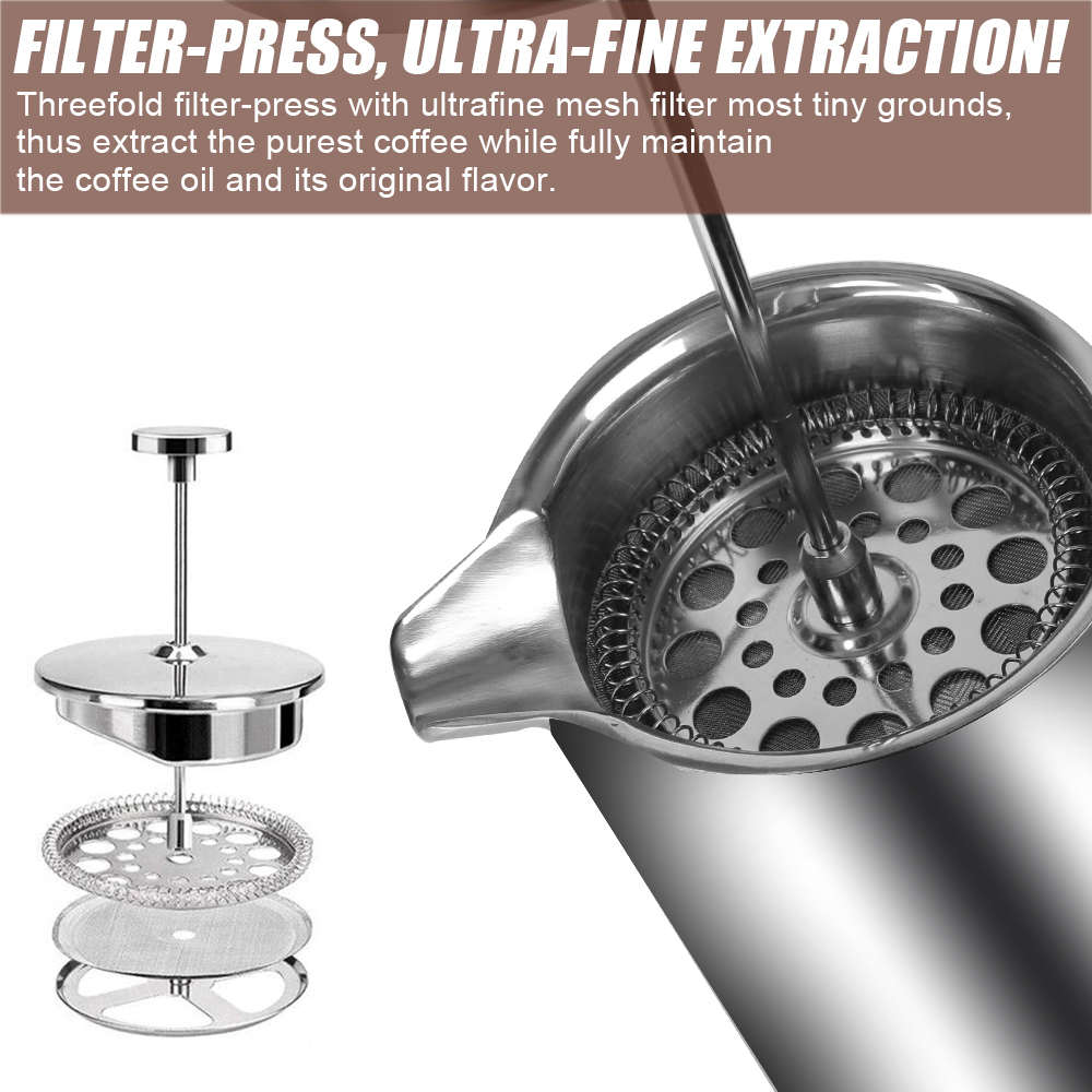 Large Capacity French Press Co - đánh giá và giá Coffee Tea Espresso Machines