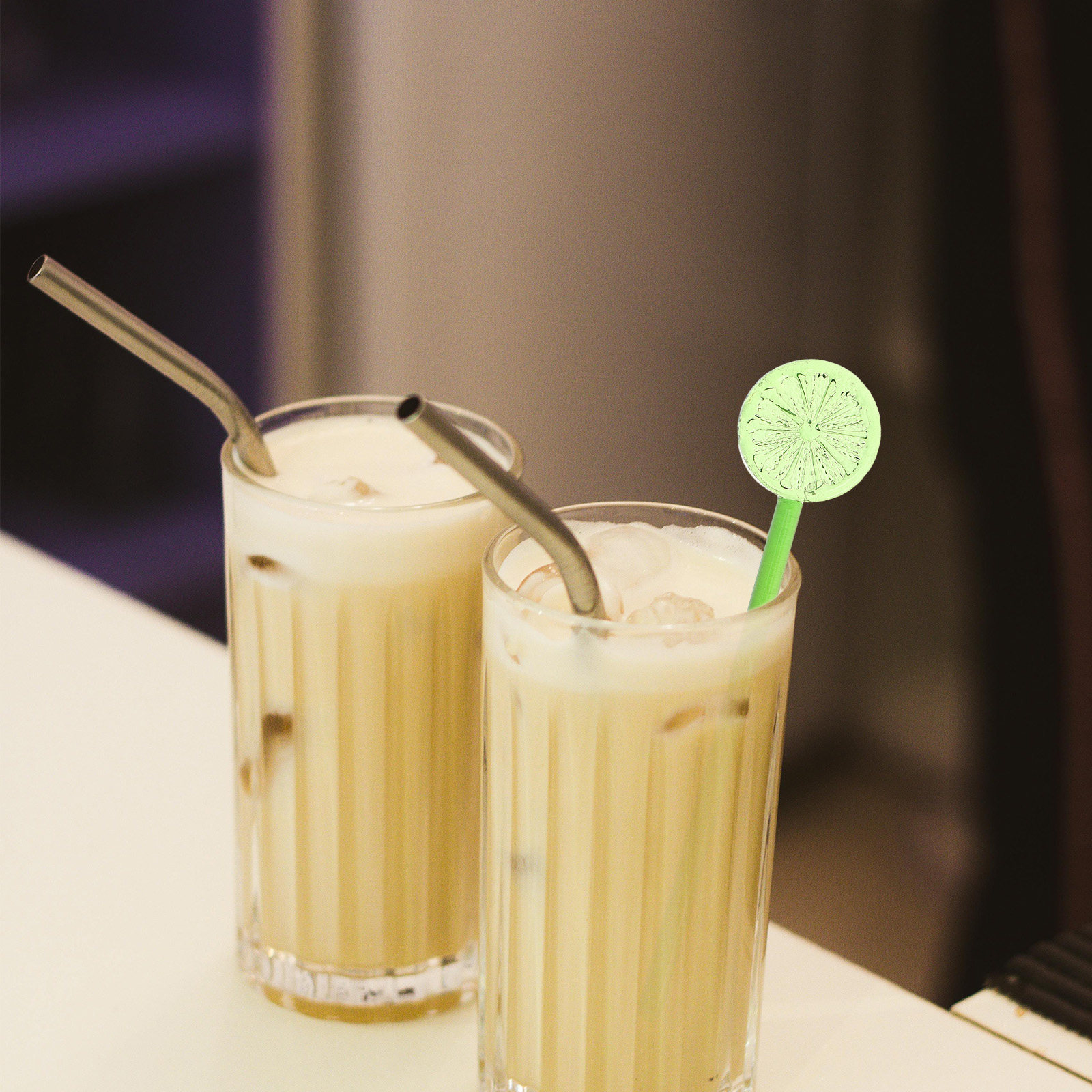 2Pcs Glass Stir Sticks Lemon S - đánh giá và giá Lemon Tea Coffee