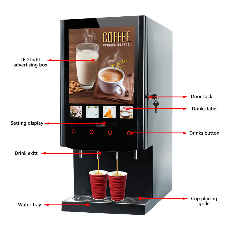 40S SUPIN Economical 4 Flavour - đánh giá và giá Coffee Tea Vending Machine
