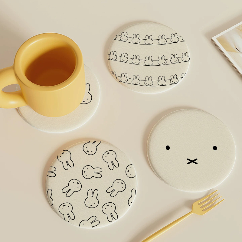 Miffy Kawaii Anime Coasters Cu - đánh giá và giá Good Coffee Tea